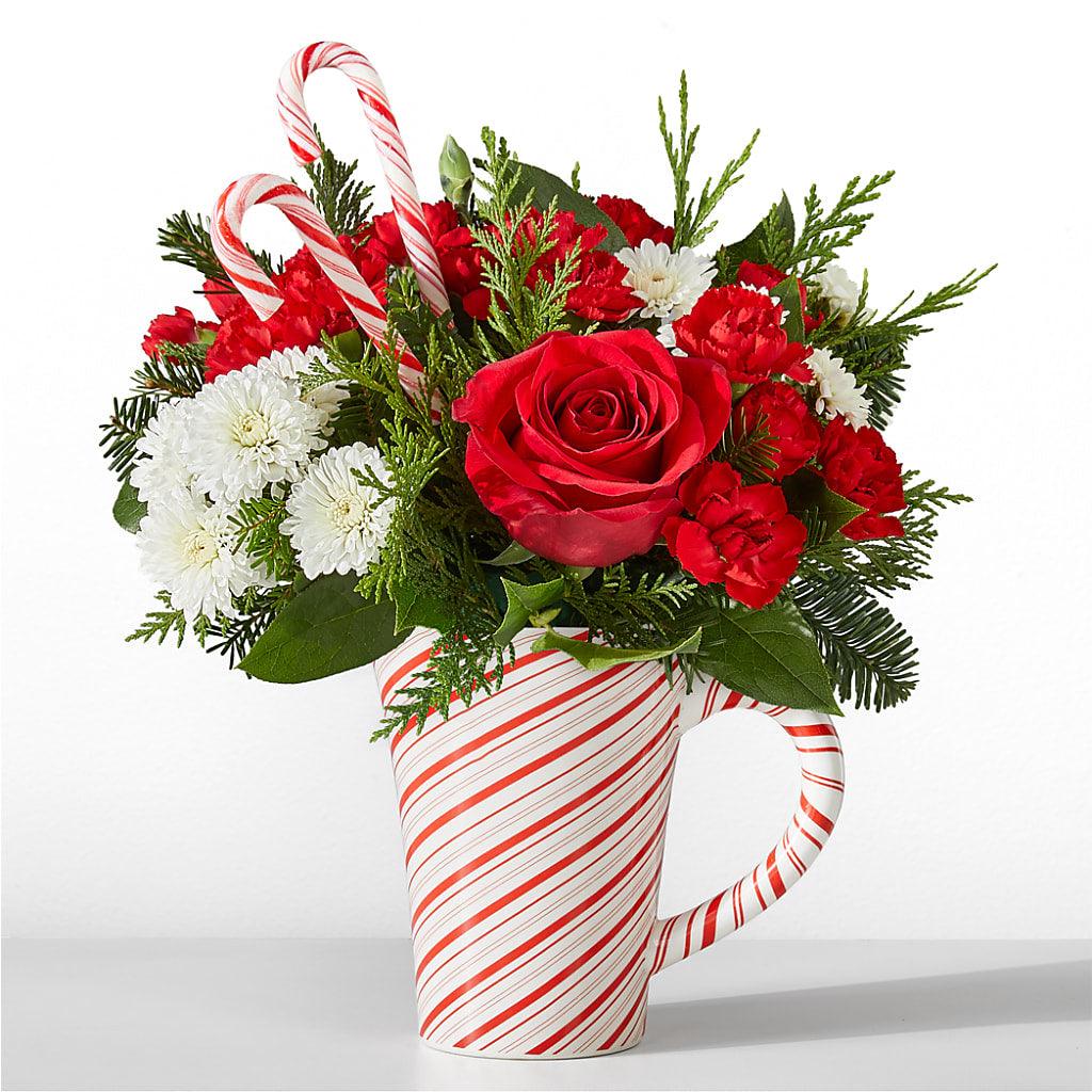 Peppermint Swirl Mug – Ginas Flower Shop, South Plainfield NJ