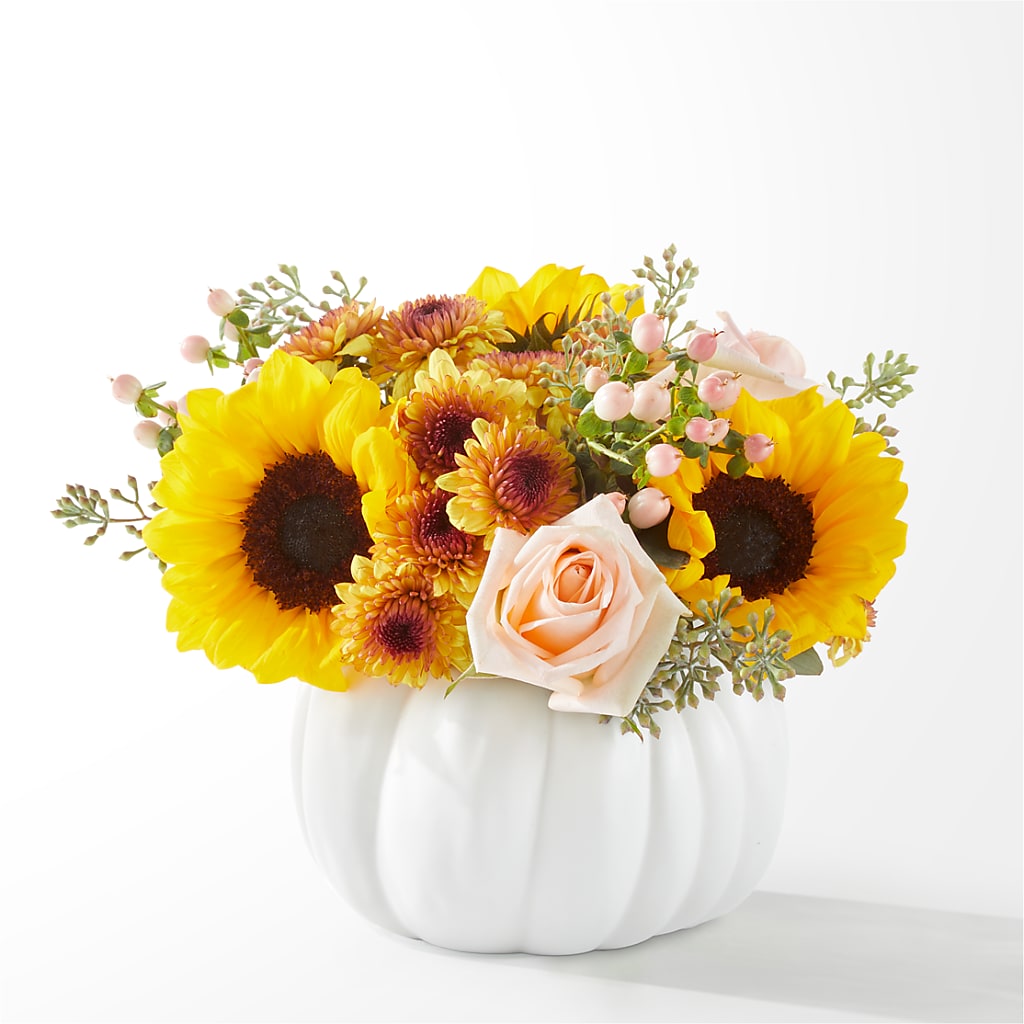 Pumpkin to Talk About Bouquet – Ginas Flower Shop, South Plainfield NJ