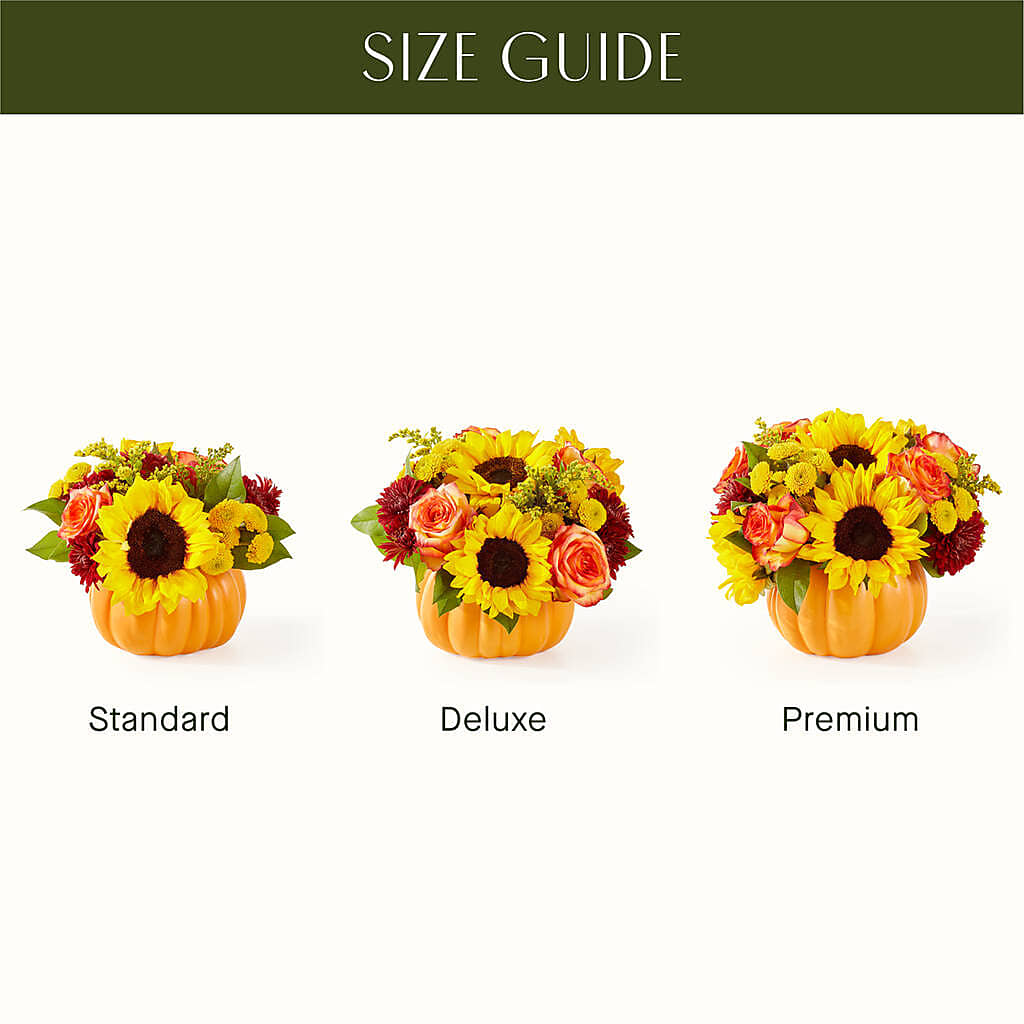 Golden Gourd Pumpkin Bouquet – Ginas Flower Shop, South Plainfield NJ