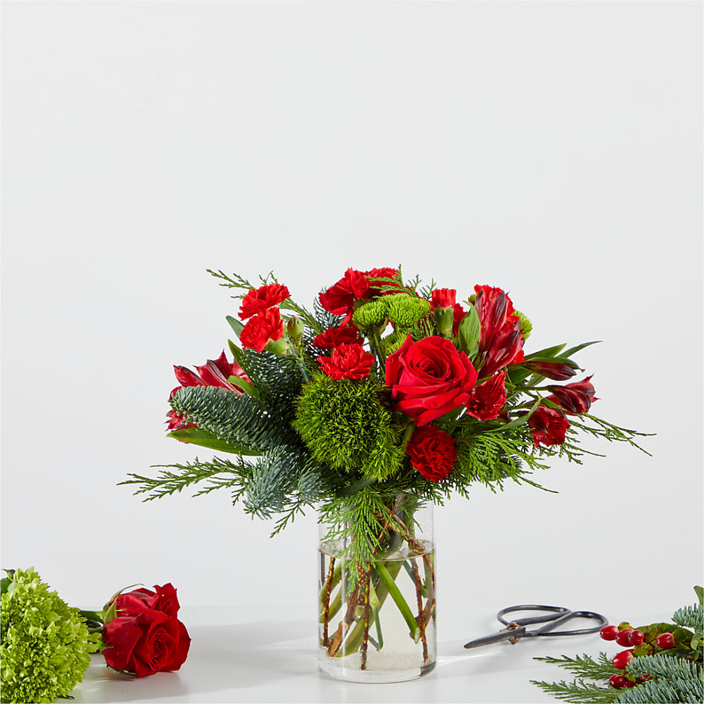 Merry Moment Bouquet – A Florist Original – Ginas Flower Shop, South Plainfield NJ