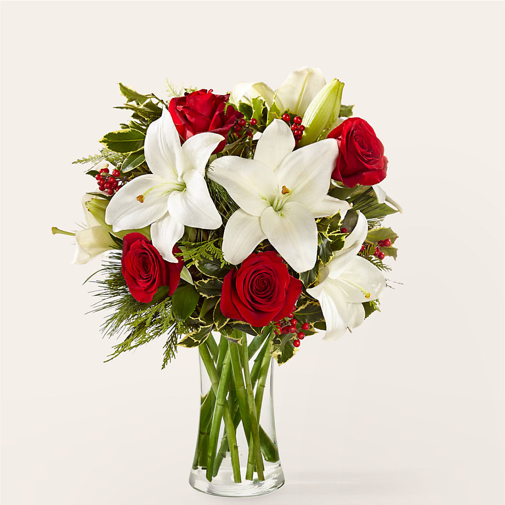 Sparkling Snowflakes Bouquet – Ginas Flower Shop, South Plainfield NJ
