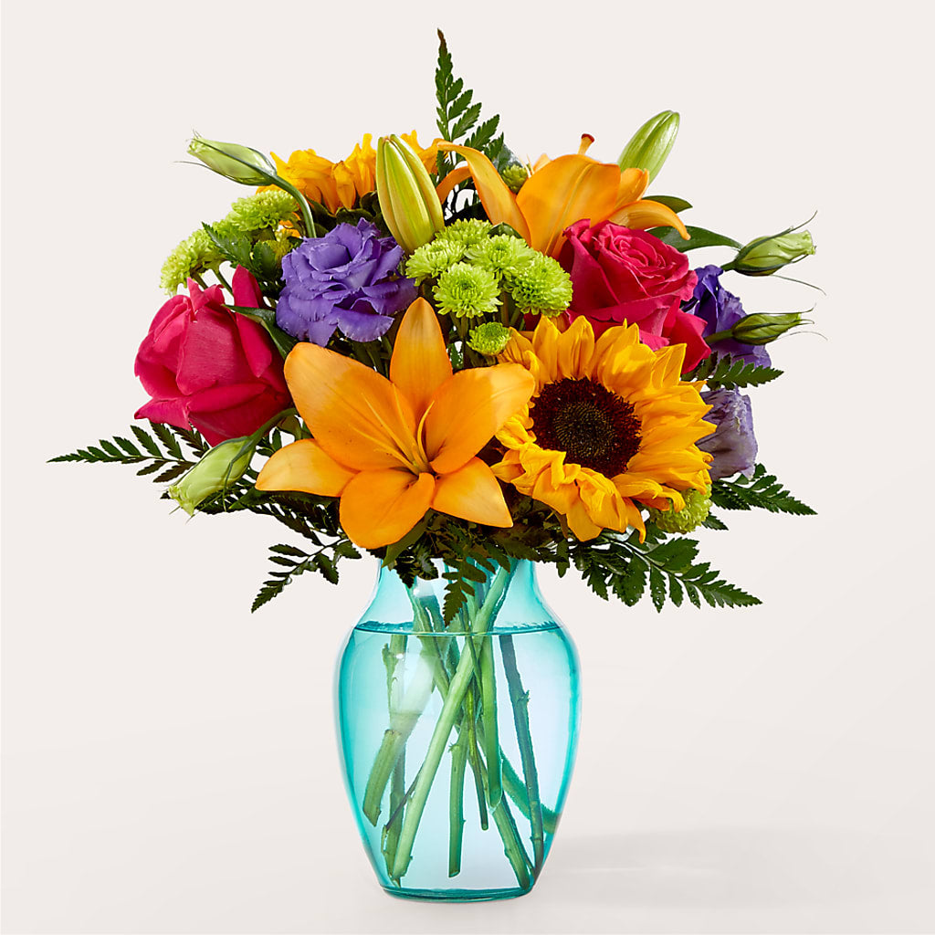 Double Rainbow Bouquet – Ginas Flower Shop, South Plainfield NJ