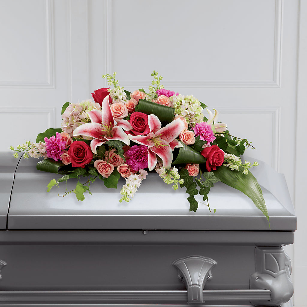 Splendid Grace Casket Spray – Ginas Flower Shop, South Plainfield NJ