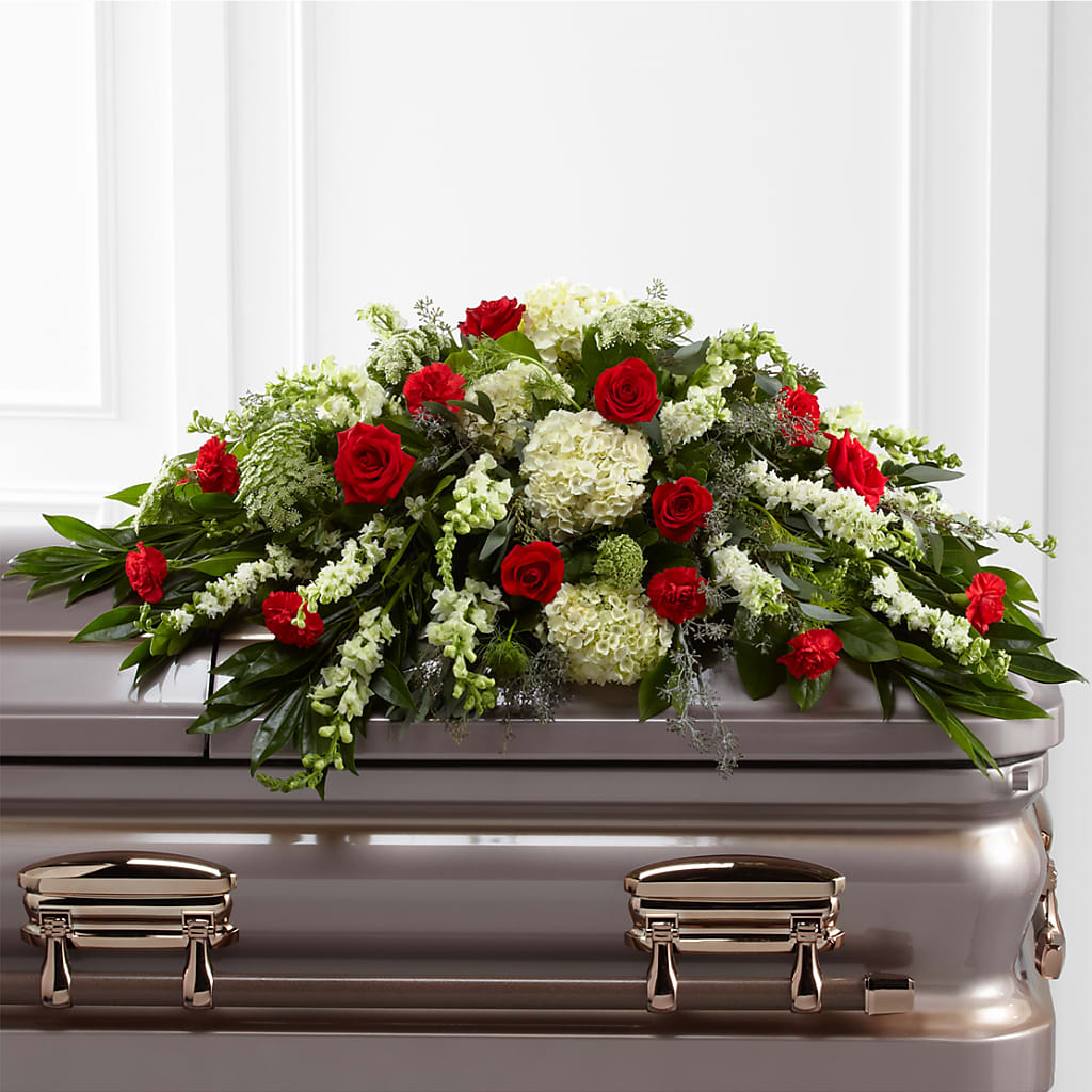 Sincerity Casket Spray – Ginas Flower Shop, South Plainfield NJ