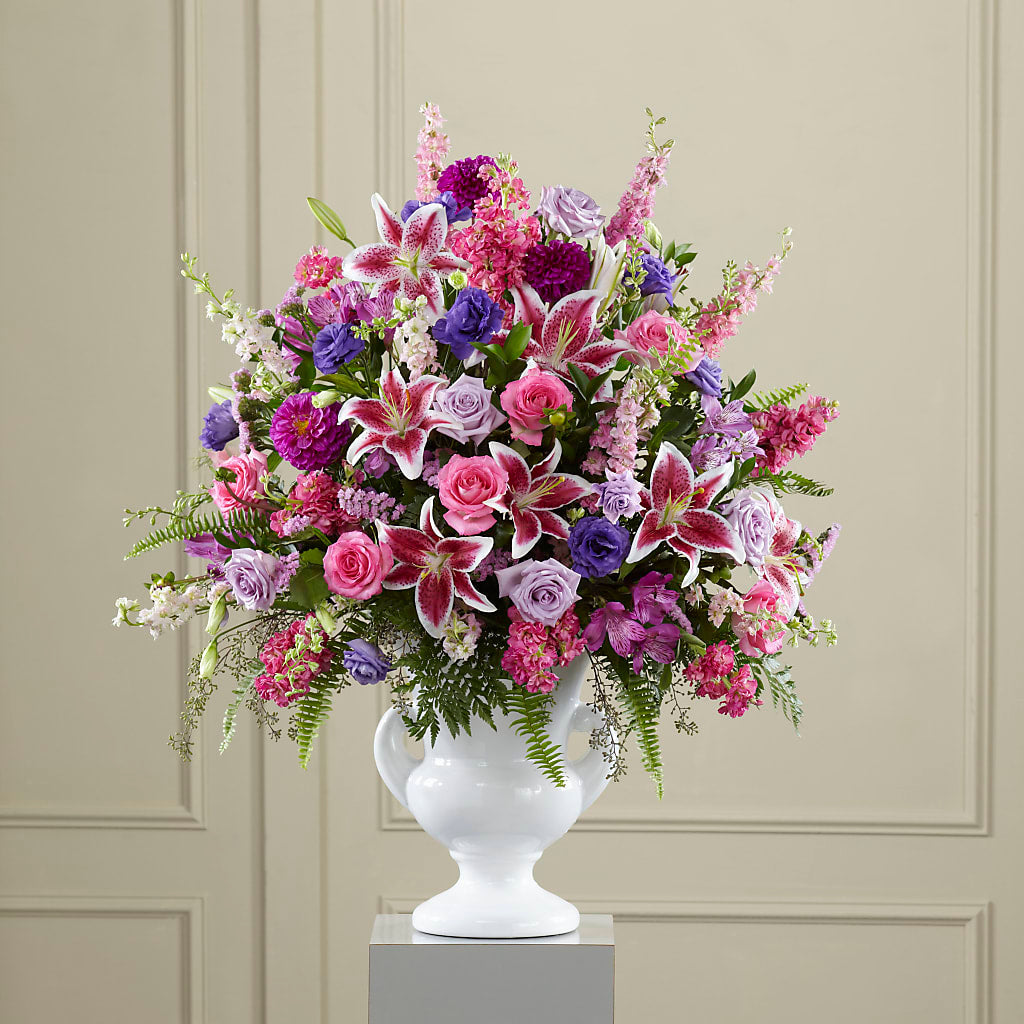 Peaceful Tribute Arrangement – Ginas Flower Shop, South Plainfield NJ