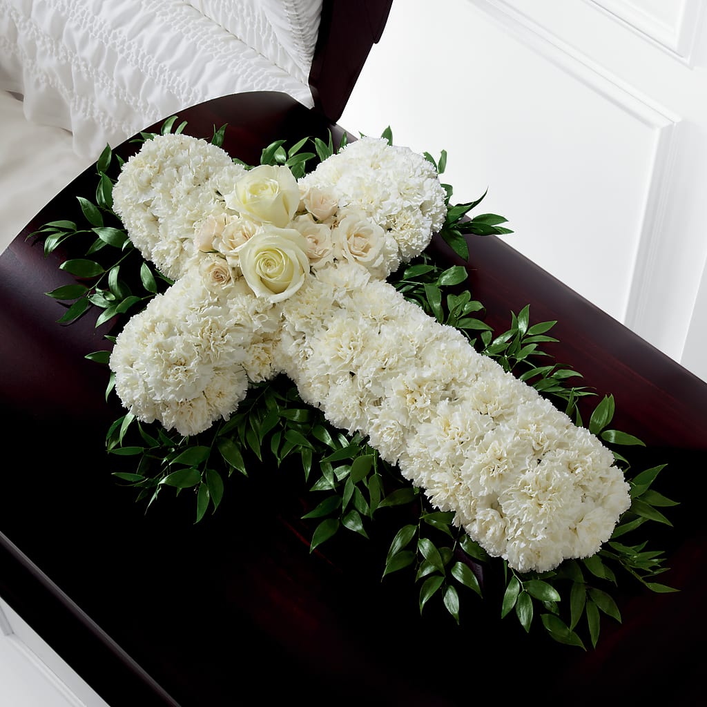 Peaceful Memories Casket Spray (Standard) – Ginas Flower Shop, South Plainfield NJ