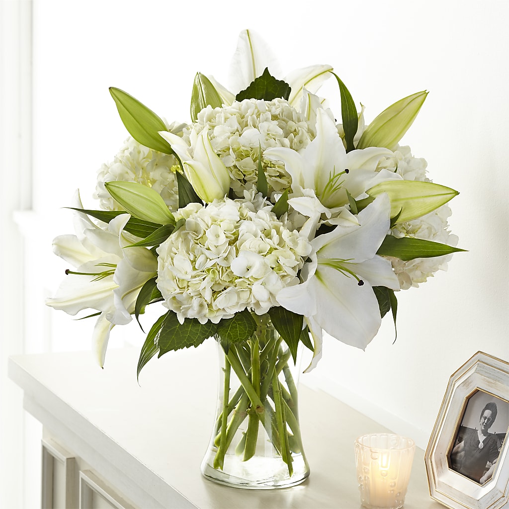 Compassionate Lily Bouquet – Ginas Flower Shop, South Plainfield NJ