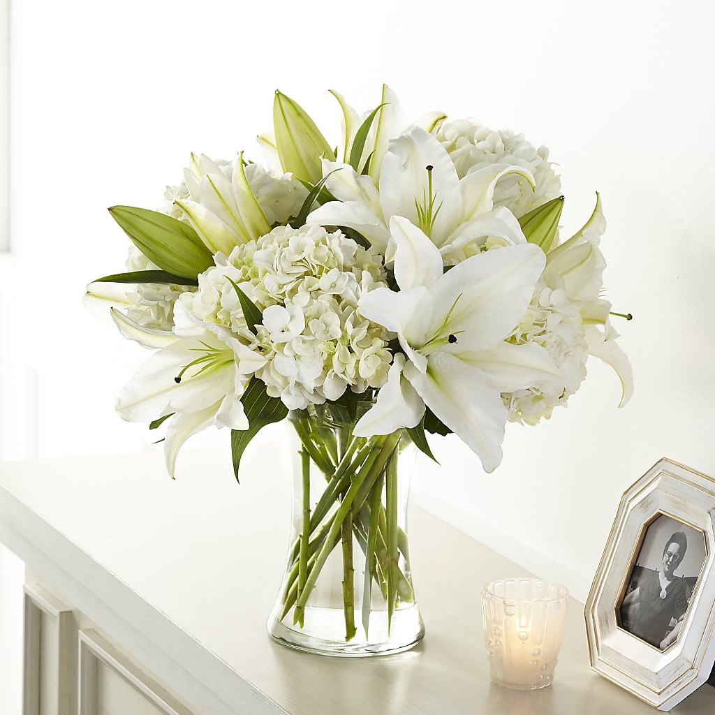 Compassionate Lily Bouquet – Ginas Flower Shop, South Plainfield NJ