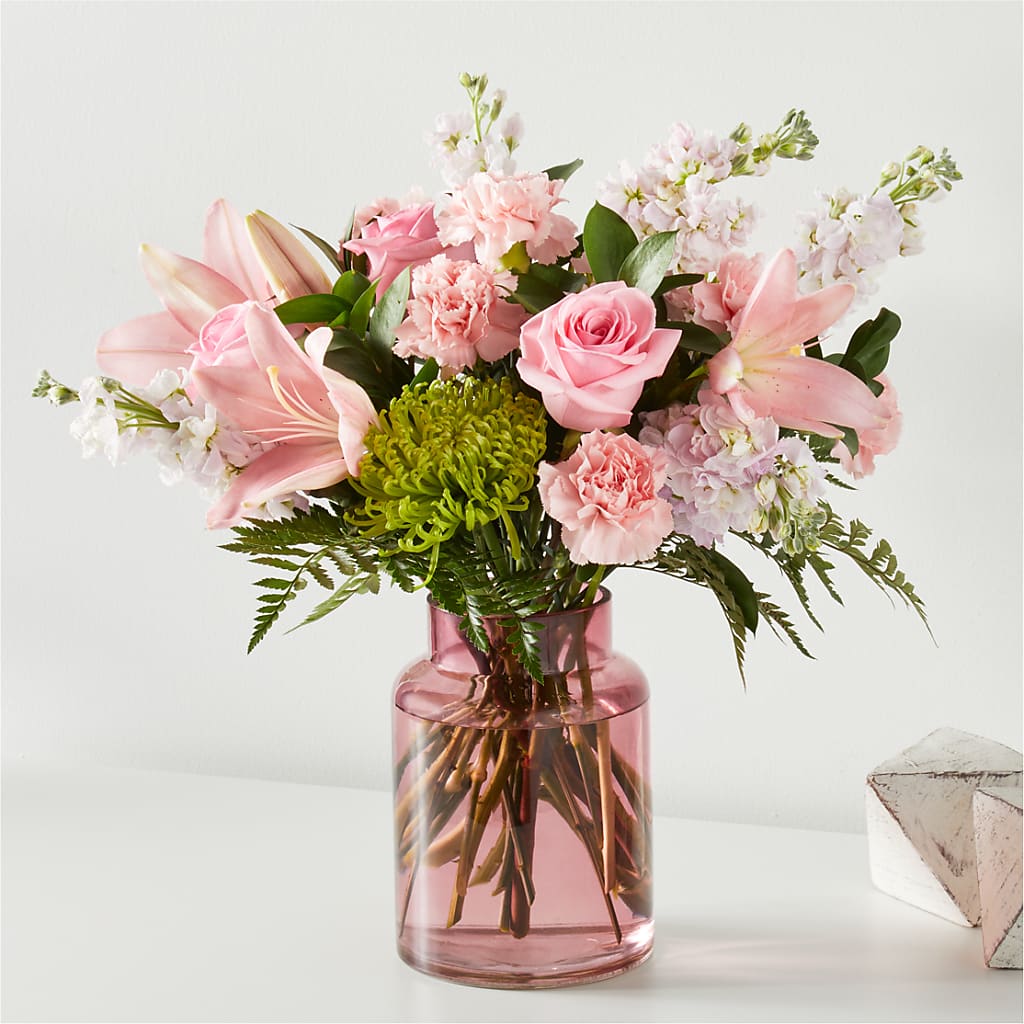 Pretty in Pink Bouquet – Ginas Flower Shop, South Plainfield NJ
