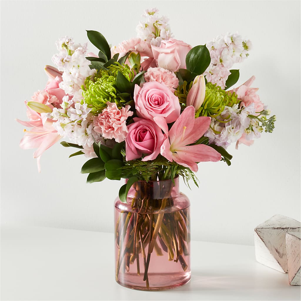 Pretty in Pink Bouquet – Ginas Flower Shop, South Plainfield NJ