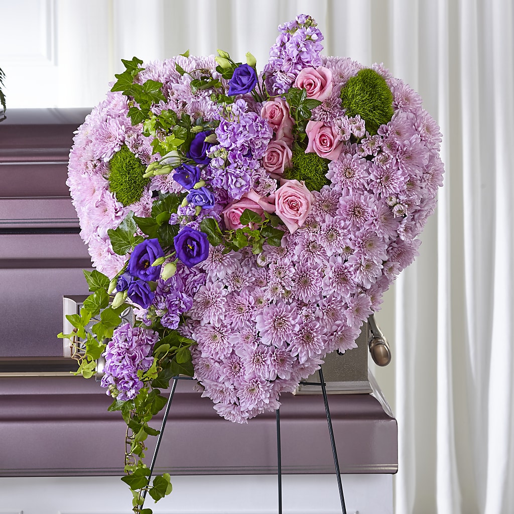 Treasured Love Standing Heart – Ginas Flower Shop, South Plainfield NJ