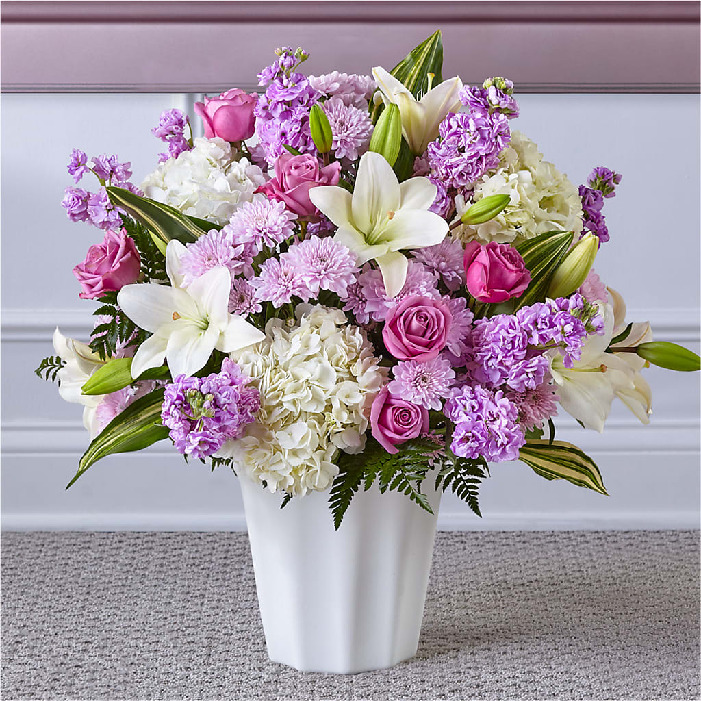 Heaven Sent Floor Basket – Ginas Flower Shop, South Plainfield NJ