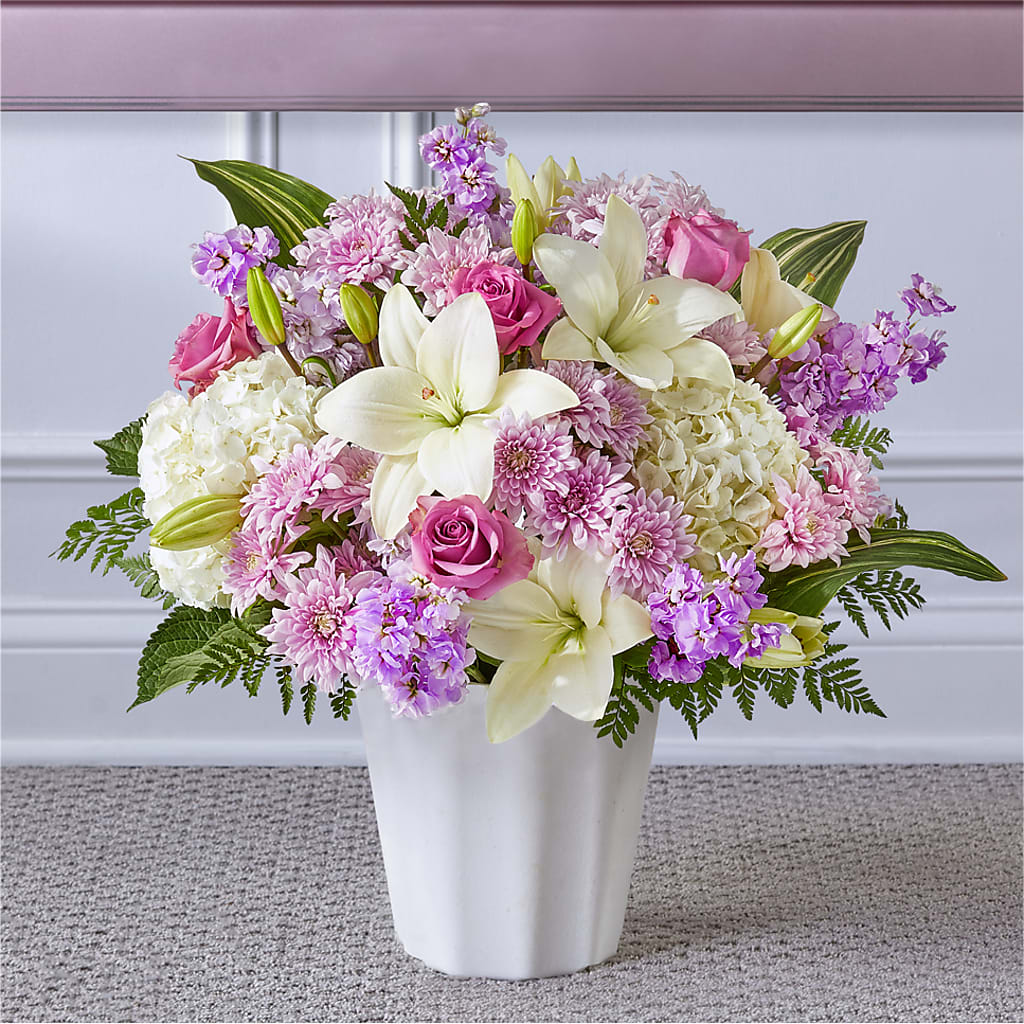 Heaven Sent Floor Basket – Ginas Flower Shop, South Plainfield NJ