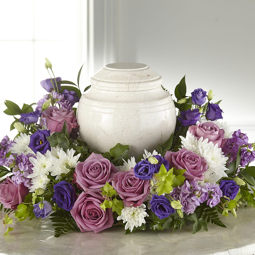 Blooming Sympathy Cremation Adornment – Ginas Flower Shop, South Plainfield NJ