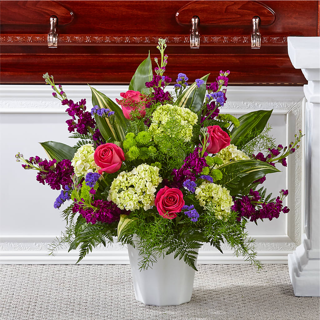 Beautiful Horizons Floor Basket – Ginas Flower Shop, South Plainfield NJ
