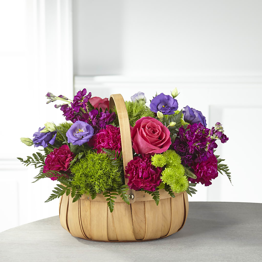 Serene Sanctuary Basket – Ginas Flower Shop, South Plainfield NJ