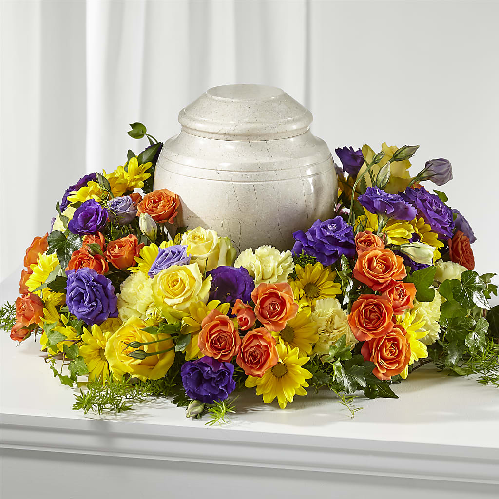 Blossoms of Remembrance Cremation Adornment – Ginas Flower Shop, South Plainfield NJ