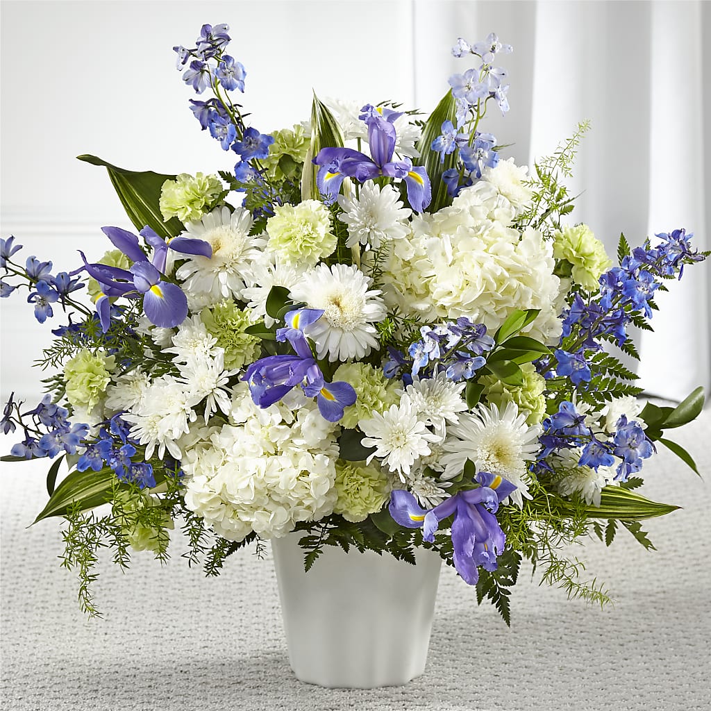 Soft Serenity Floor Basket – Ginas Flower Shop, South Plainfield NJ