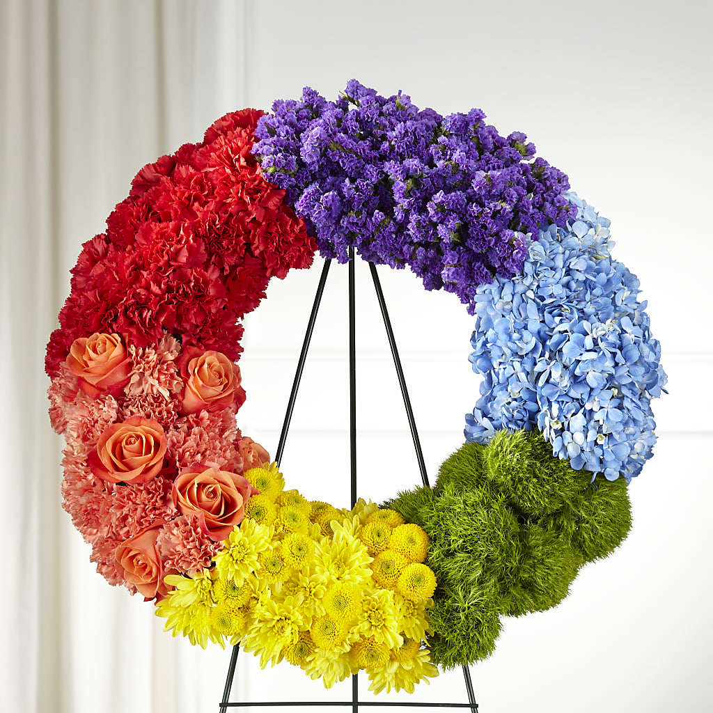 Circle of Love Wreath – Ginas Flower Shop, South Plainfield NJ