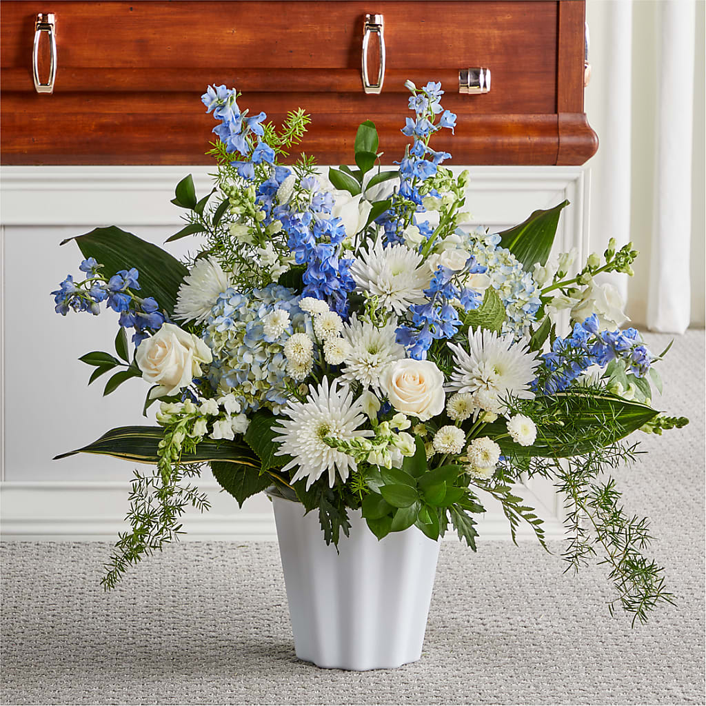 Everlasting Memories Floor Basket – Ginas Flower Shop, South Plainfield NJ