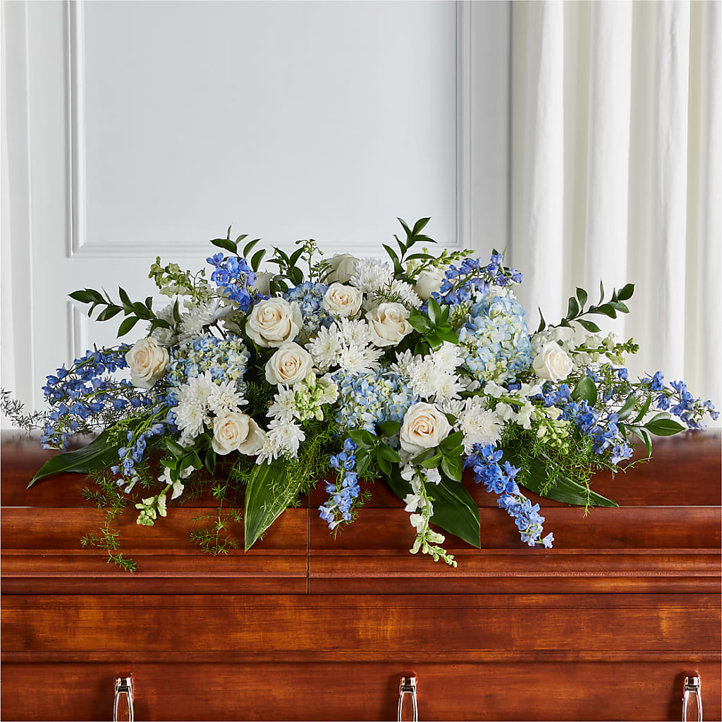 Timeless Essence Casket Spray – Ginas Flower Shop, South Plainfield NJ