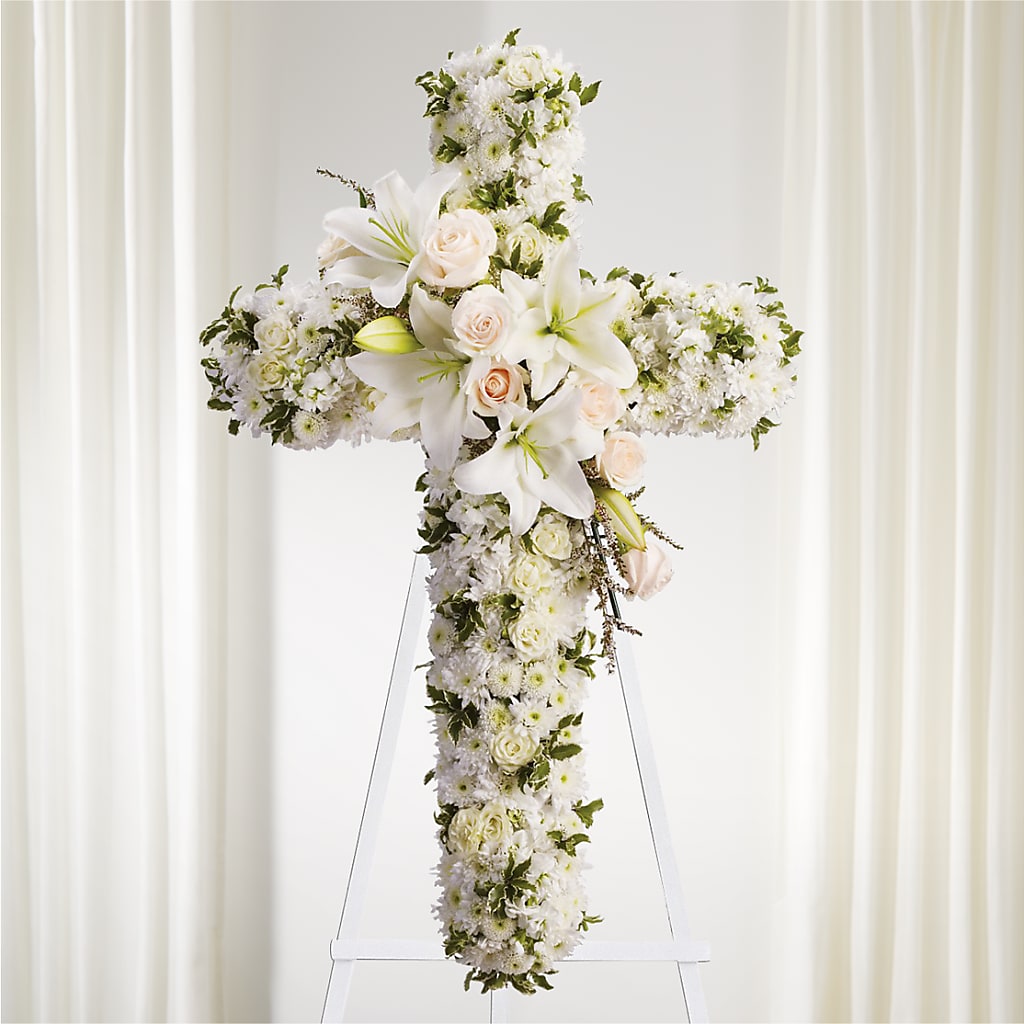 Spiritual Guidance Standing Spray – Ginas Flower Shop, South Plainfield NJ