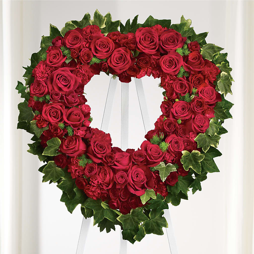 Wholehearted Standing Spray – Ginas Flower Shop, South Plainfield NJ