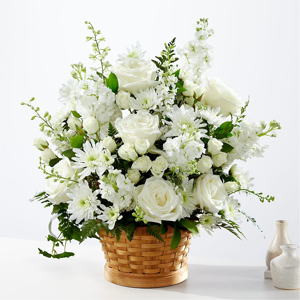 Heartfelt Condolences Arrangement – Ginas Flower Shop, South Plainfield NJ