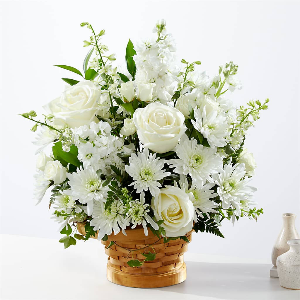Heartfelt Condolences Arrangement – Ginas Flower Shop, South Plainfield NJ