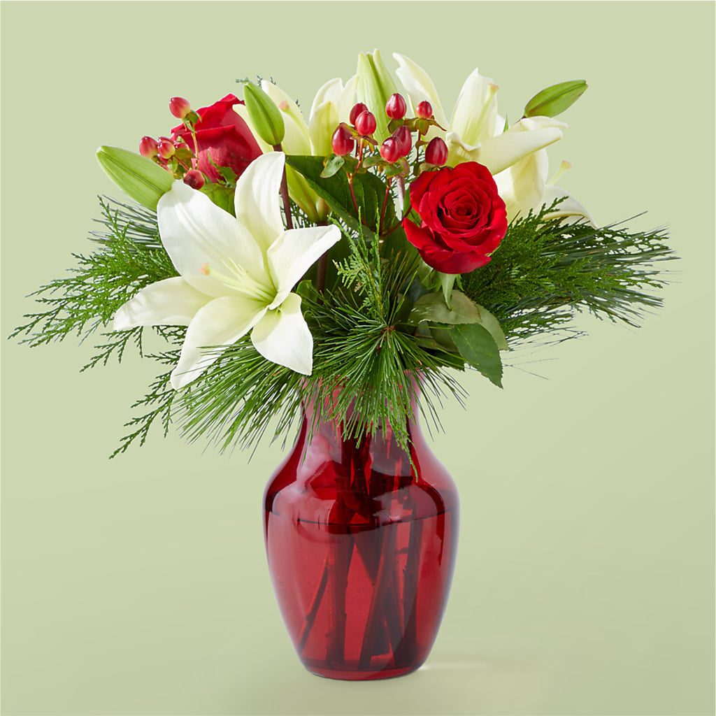 Evergreen Delight Bouquet – Ginas Flower Shop, South Plainfield NJ