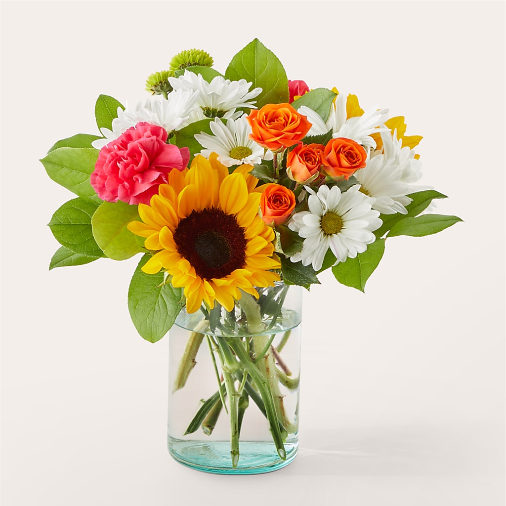 Sun-drenched Blooms Bouquet – Ginas Flower Shop, South Plainfield NJ