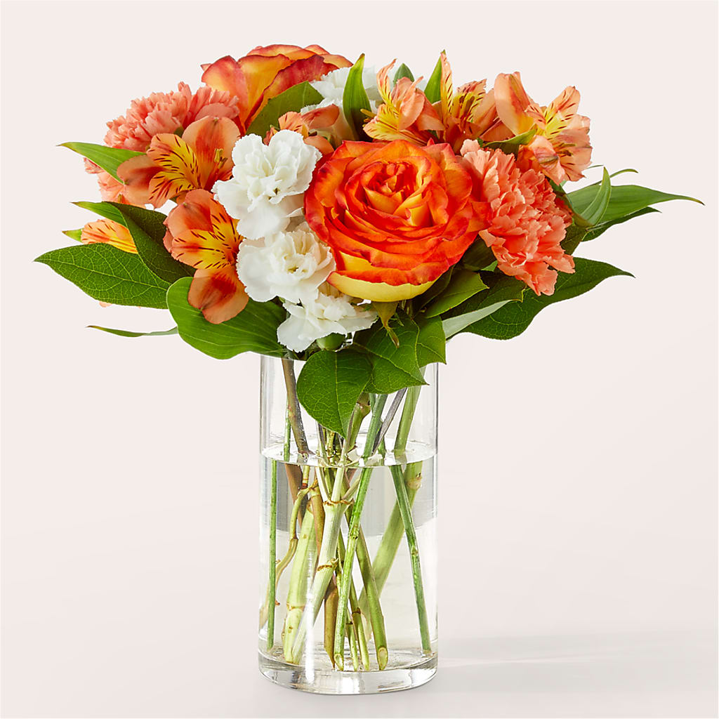 Apricot Glow Bouquet – Ginas Flower Shop, South Plainfield NJ