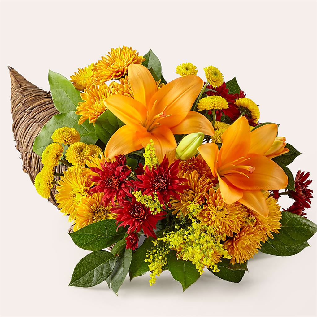 Feast of Color Cornucopia – Ginas Flower Shop, South Plainfield NJ