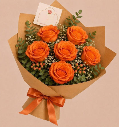 Autumn Flame Bouquet –  Ginas Flower Shop, South Plainfield NJ