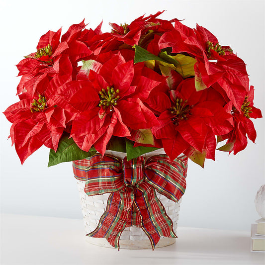 Happiest Holidays Poinsettia –  Ginas Flower Shop, South Plainfield NJ