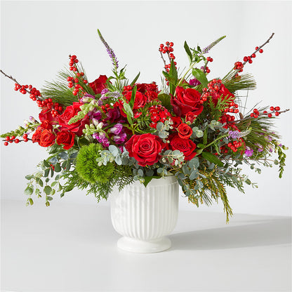 Grand bouquet de ruban rouge