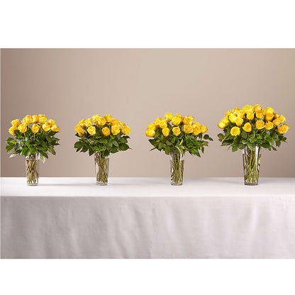 Long Stem Yellow Rose Bouquet –  Ginas Flower Shop, South Plainfield NJ