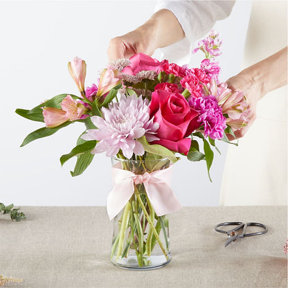Pink Ribbon - A Florist Original –  Ginas Flower Shop, South Plainfield NJ
