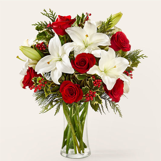 Sparkling Snowflakes Bouquet –  Ginas Flower Shop, South Plainfield NJ