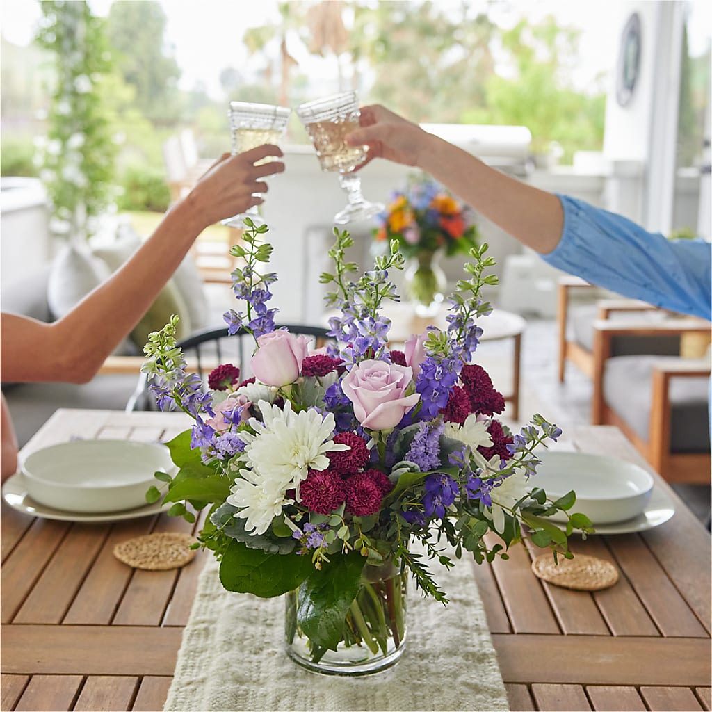 Violet Frost Bouquet –  Ginas Flower Shop, South Plainfield NJ