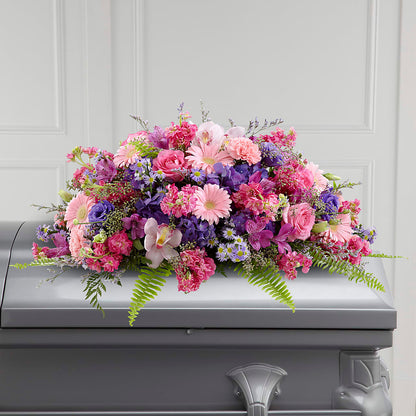 Glorious Garden Casket Spray –  Ginas Flower Shop, South Plainfield NJ