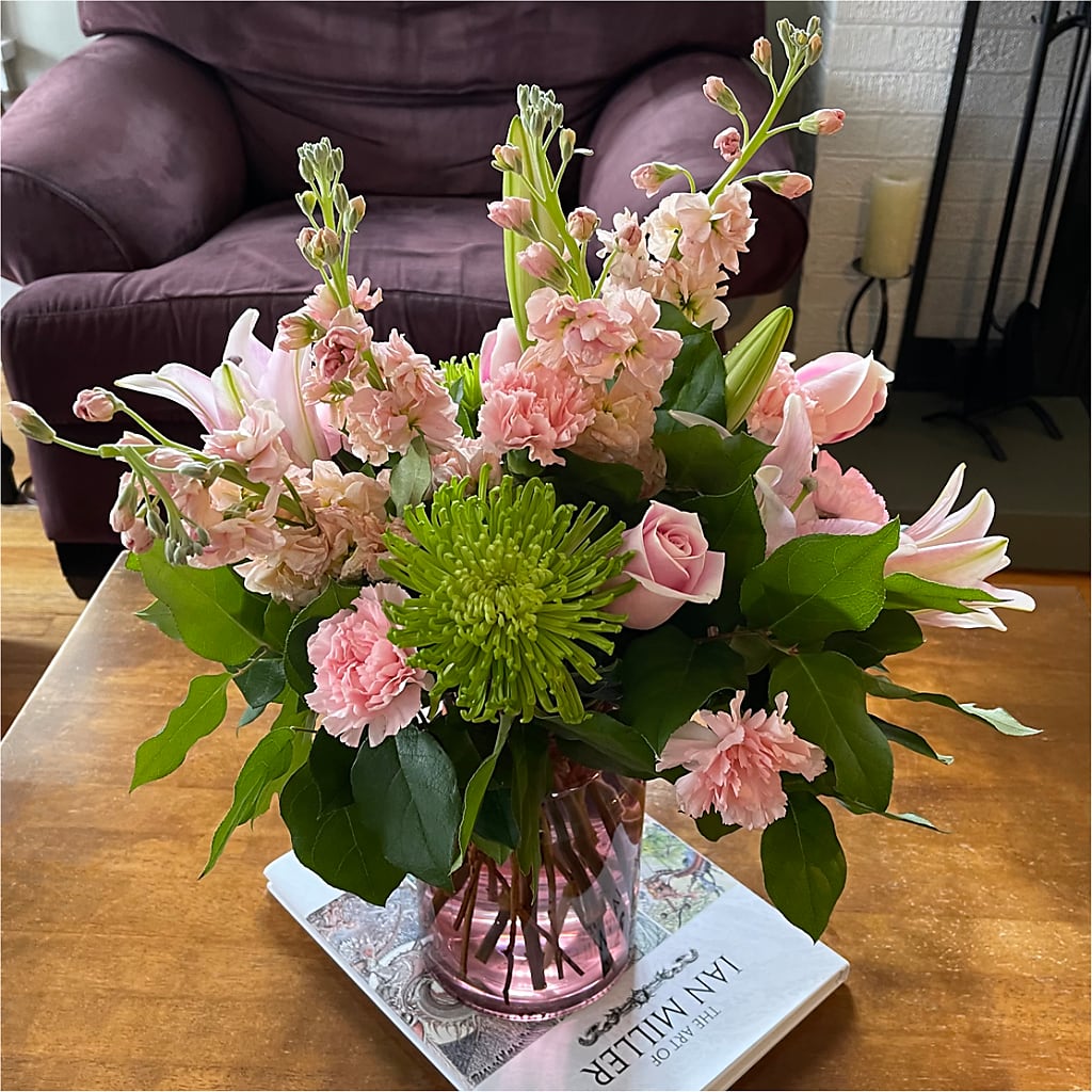 Pretty in Pink Bouquet –  Ginas Flower Shop, South Plainfield NJ