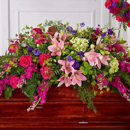 Radiant Tribute Casket Spray –  Ginas Flower Shop, South Plainfield NJ