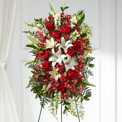 Everlasting Memory Standing Spray –  Ginas Flower Shop, South Plainfield NJ