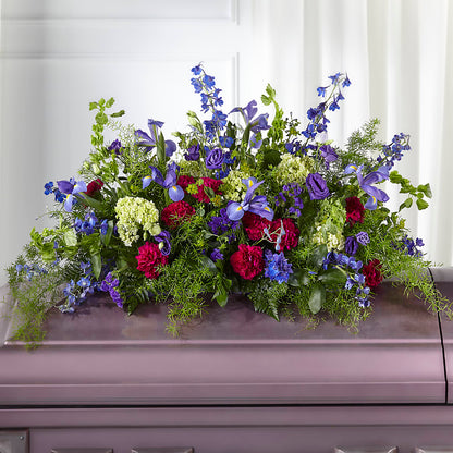 Always Treasured Casket Spray –  Ginas Flower Shop, South Plainfield NJ