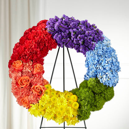 Circle of Love Wreath –  Ginas Flower Shop, South Plainfield NJ