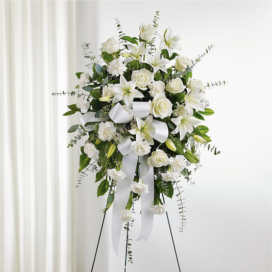 With Care Standing Spray –  Ginas Flower Shop, South Plainfield NJ