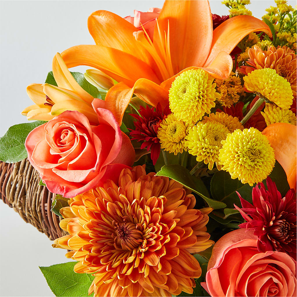 Bouquet of Blessings Cornucopia –  Ginas Flower Shop, South Plainfield NJ