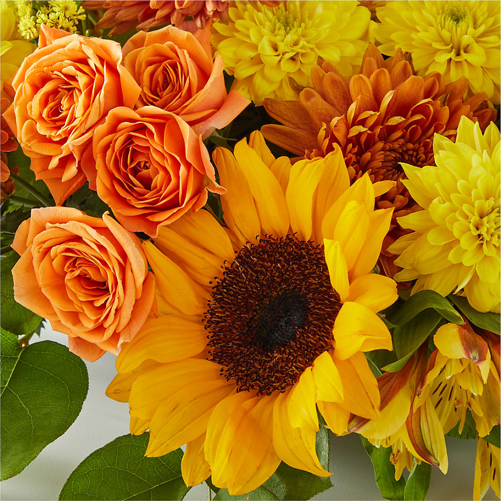 Autumn Harmony Centerpiece –  Ginas Flower Shop, South Plainfield NJ