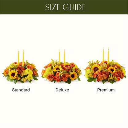 Autumn Harmony Centerpiece –  Ginas Flower Shop, South Plainfield NJ